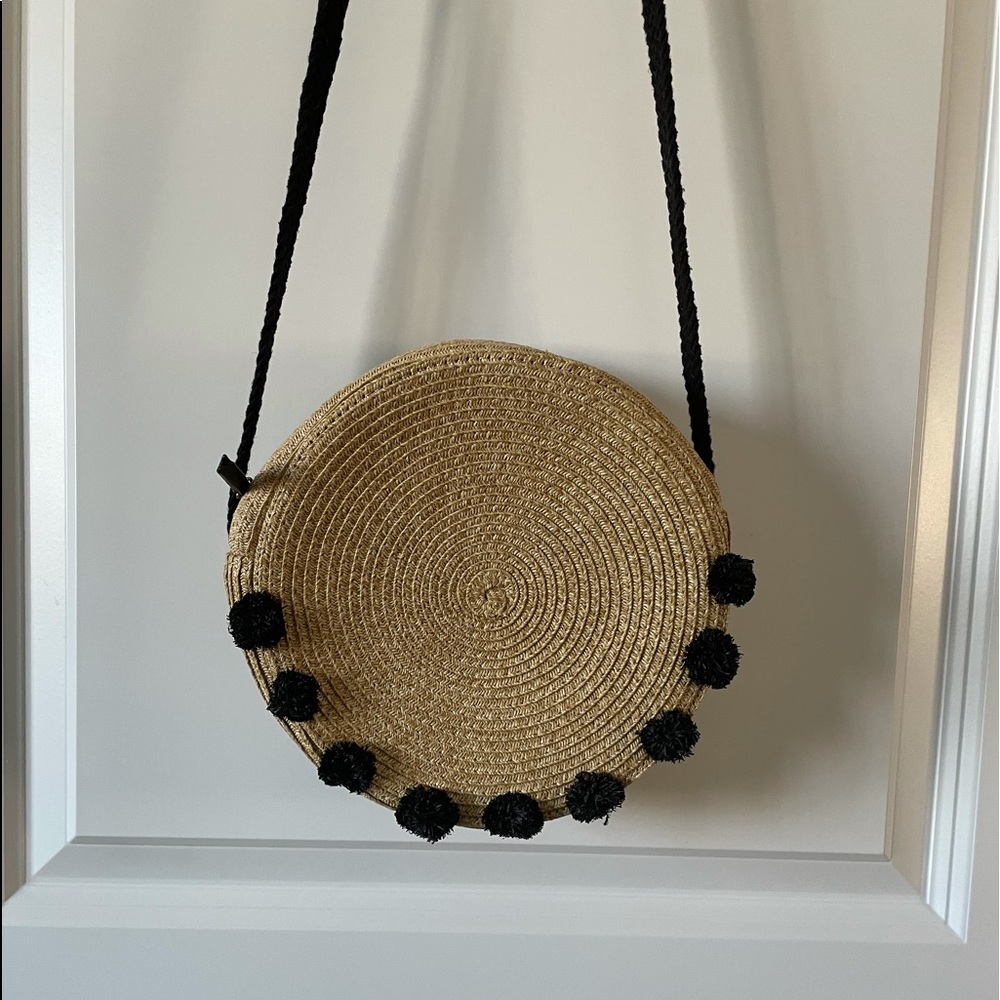 Stella&Dot crossbody straw bag